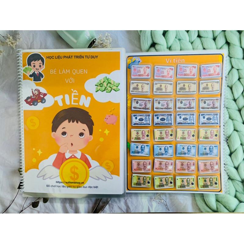 🥰[Yêu thích]Hot Học liệu bé làm quen với Tiền Autismshop-duoc-ban-tai-Autismshop.vn-Đồ chơi sách học liệu giáo dục đặc biệt