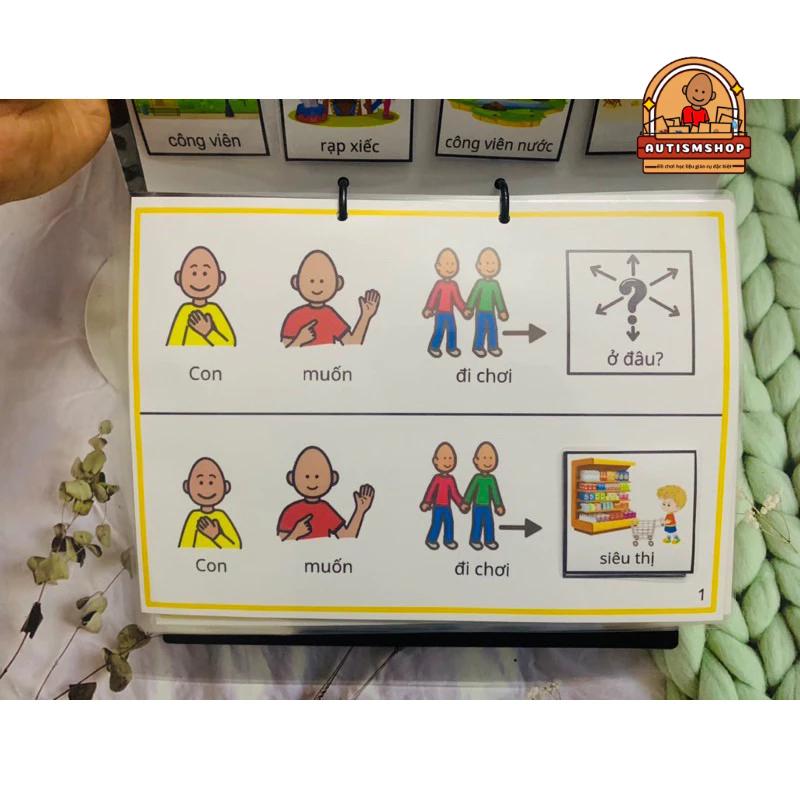 Học liệu Sổ Tay Giao Tiếp Cho Bé Autismshop-duoc-ban-tai-Autismshop.vn-Đồ chơi sách học liệu giáo dục đặc biệt