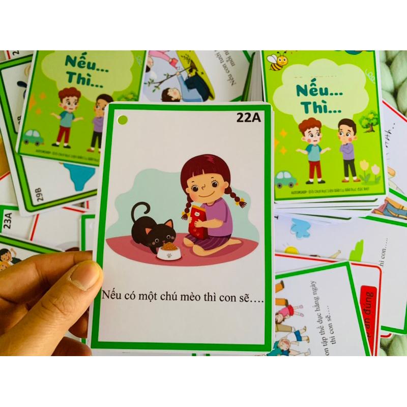 ❤️[Yêu thích]🧰Học liệu câu hỏi nếu thì Autismshop-duoc-ban-tai-Autismshop.vn-Đồ chơi sách học liệu giáo dục đặc biệt