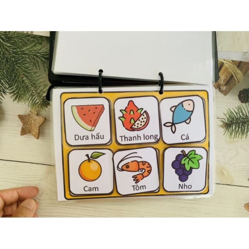 🧰Học liệu sổ tay giao tiếp PECS mini Autismshop-duoc-ban-tai-Autismshop.vn-Đồ chơi sách học liệu giáo dục đặc biệt