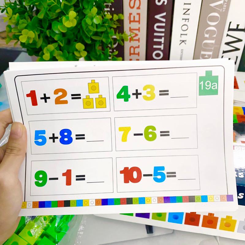 [Yêu thích]❤️Bộ xếp hình học toán Math link cube-Number block Autismshop-duoc-ban-tai-Autismshop.vn-Đồ chơi sách học liệu giáo dục đặc biệt