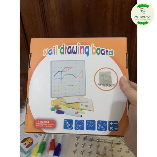 Bộ đinh chun tạo hình vận động tinh montessori Facebook Lân Trịnh-duoc-ban-tai-Autismshop.vn-Đồ chơi sách học liệu giáo dục đặc biệt