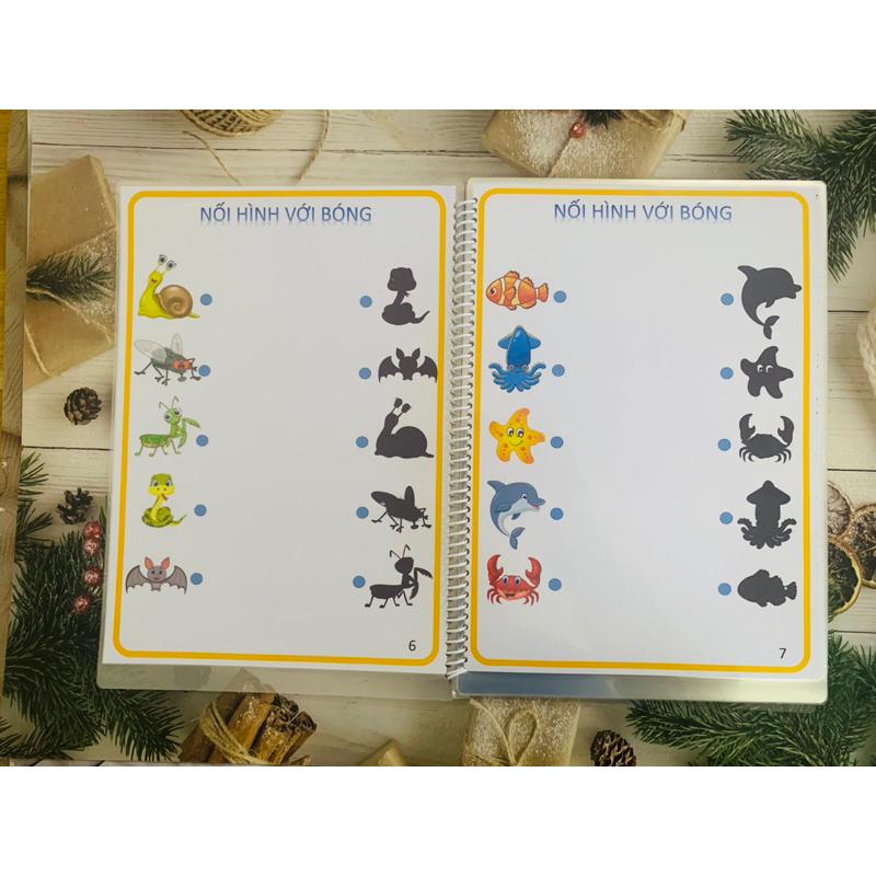 ♥️[Yêu Thích]🍄 Học liệu nối hình bóng Autismshop-duoc-ban-tai-Autismshop.vn-Đồ chơi sách học liệu giáo dục đặc biệt