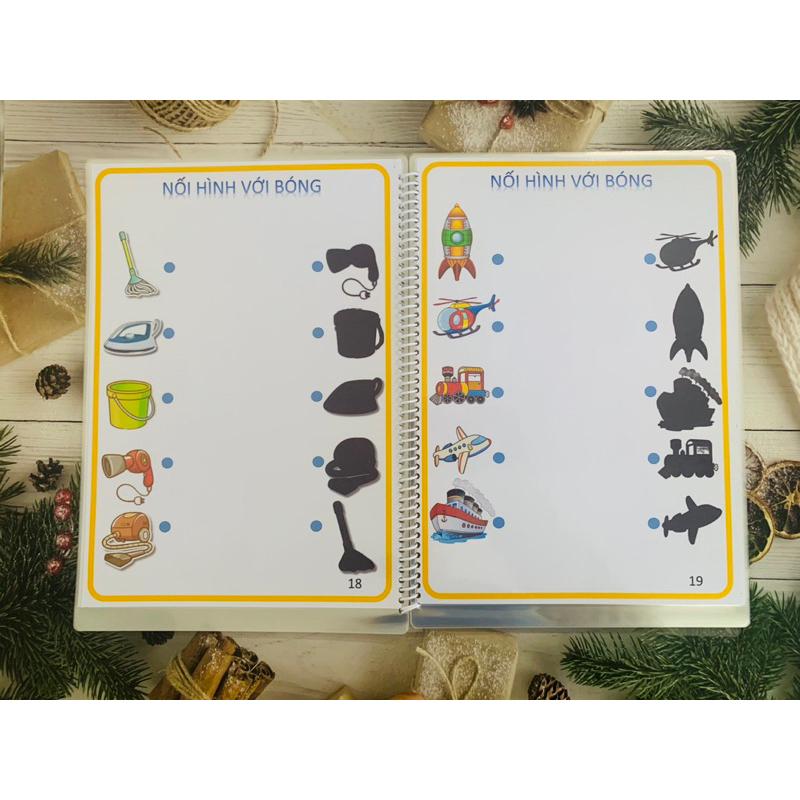 ♥️[Yêu Thích]🍄 Học liệu nối hình bóng Autismshop-duoc-ban-tai-Autismshop.vn-Đồ chơi sách học liệu giáo dục đặc biệt