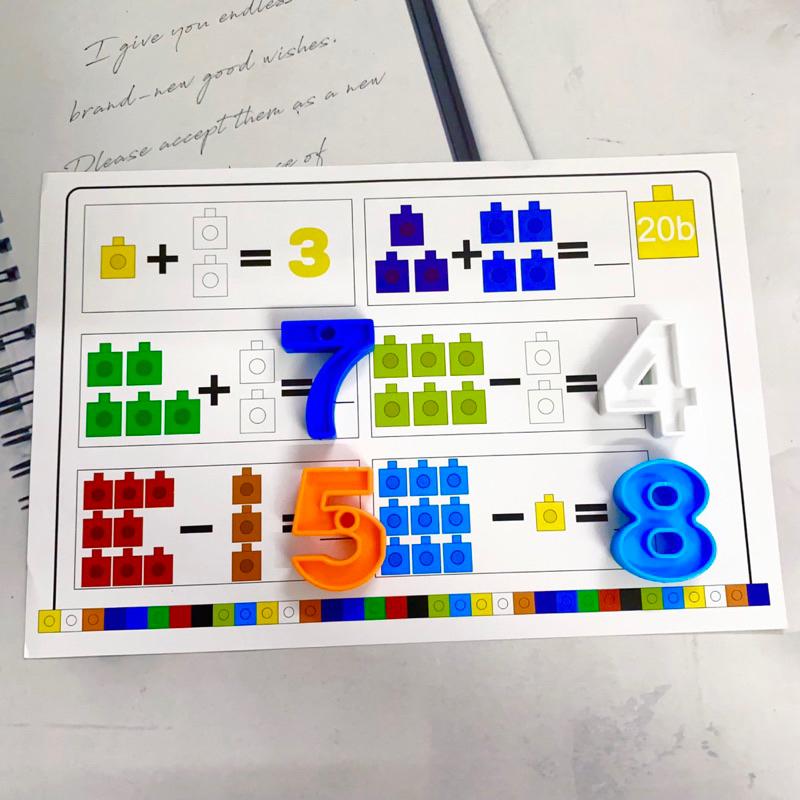 [Yêu thích]❤️Bộ xếp hình học toán Math link cube-Number block Autismshop-duoc-ban-tai-Autismshop.vn-Đồ chơi sách học liệu giáo dục đặc biệt