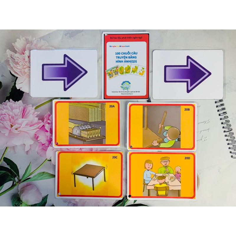 🥰[Yêu thích]Học liệu 100 chuỗi câu truyện bằng hình ảnh Autismshop-duoc-ban-tai-Autismshop.vn-Đồ chơi sách học liệu giáo dục đặc biệt