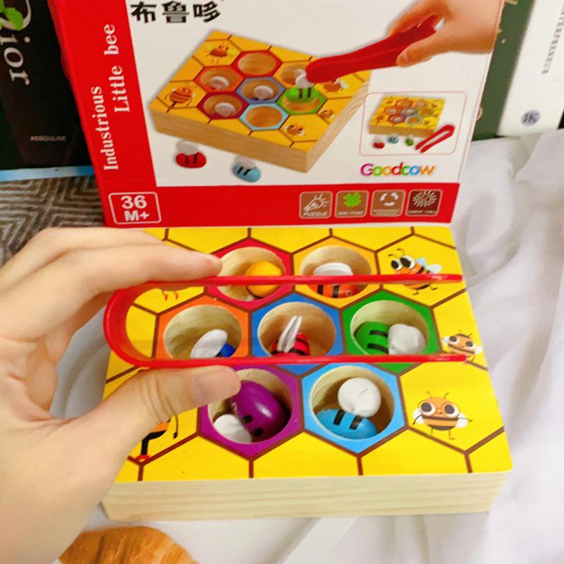 Đồ chơi giáo dục sớm montessori gắp ong Autismshop-duoc-ban-tai-Autismshop.vn-Đồ chơi sách học liệu giáo dục đặc biệt