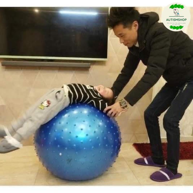 Bóng gai size 65cm và 75cm tập yoga điều hoà cảm giác Facebook Lân Trịnh-duoc-ban-tai-Autismshop.vn-Đồ chơi sách học liệu giáo dục đặc biệt