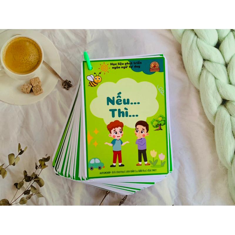 ❤️[Yêu thích]🧰Học liệu câu hỏi nếu thì Autismshop-duoc-ban-tai-Autismshop.vn-Đồ chơi sách học liệu giáo dục đặc biệt