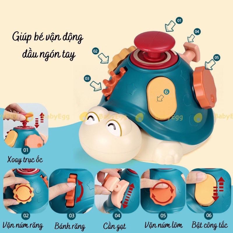 [Đồ chơi giáo dục/ Giáo cụ Montessori ] Rùa bận rộn. Rèn luyện vận động tinh cho trẻ em Autismshop-duoc-ban-tai-Autismshop.vn-Đồ chơi sách học liệu giáo dục đặc biệt