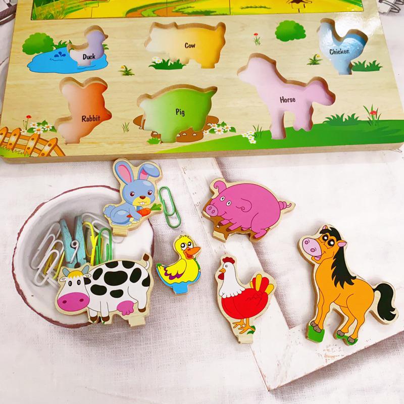 Đồ chơi giáo dục xếp gỗ hình nông trại montessori Winwintoys Autismshop-duoc-ban-tai-Autismshop.vn-Đồ chơi sách học liệu giáo dục đặc biệt