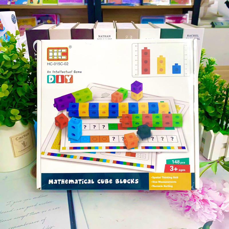 [Yêu thích]❤️Bộ xếp hình học toán Math link cube-Number block Autismshop-duoc-ban-tai-Autismshop.vn-Đồ chơi sách học liệu giáo dục đặc biệt
