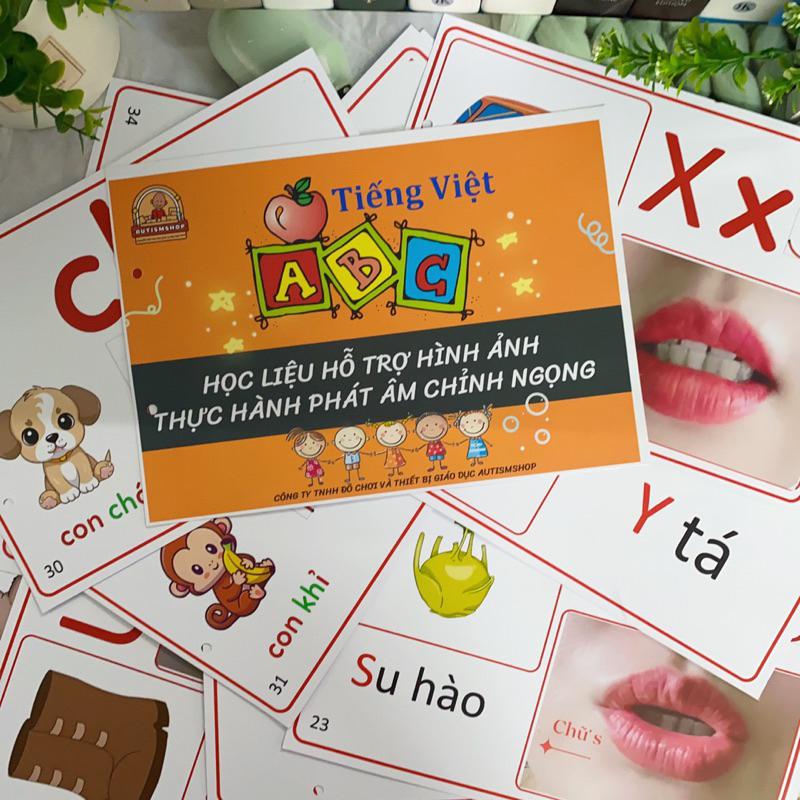 ❤️[Yêu thích]Học liệu hỗ trợ hình ảnh thực hành phát âm chỉnh ngọng Autismshop-duoc-ban-tai-Autismshop.vn-Đồ chơi sách học liệu giáo dục đặc biệt