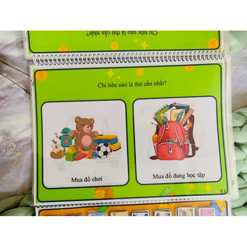 🥰[Yêu thích]Hot Học liệu bé làm quen với Tiền Autismshop-duoc-ban-tai-Autismshop.vn-Đồ chơi sách học liệu giáo dục đặc biệt
