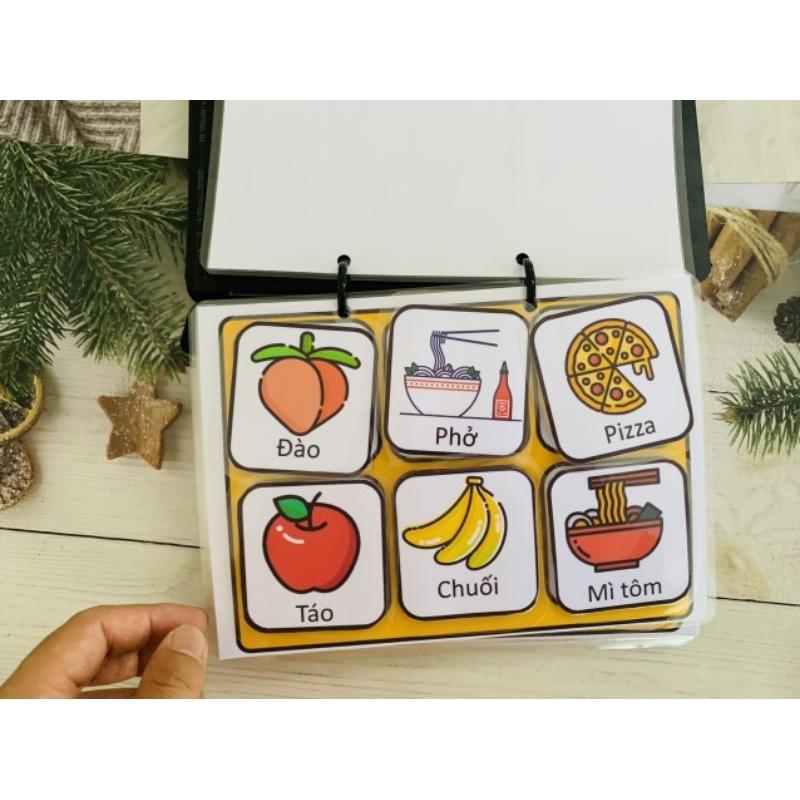 🧰Học liệu sổ tay giao tiếp PECS mini Autismshop-duoc-ban-tai-Autismshop.vn-Đồ chơi sách học liệu giáo dục đặc biệt