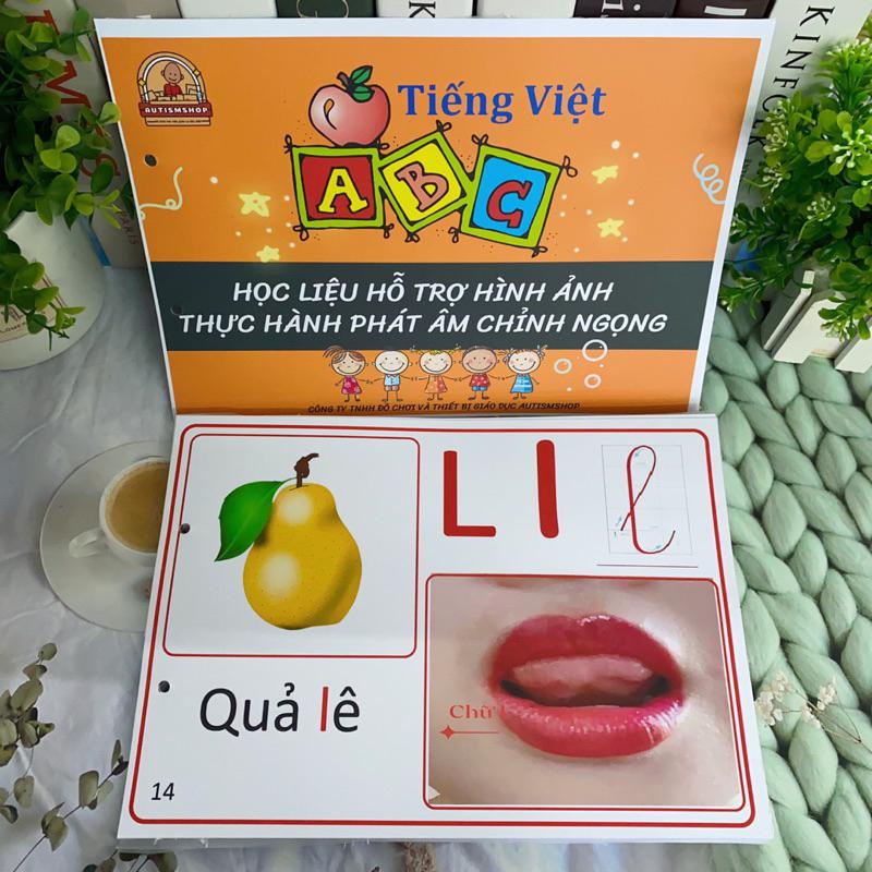 ❤️[Yêu thích]Học liệu hỗ trợ hình ảnh thực hành phát âm chỉnh ngọng Autismshop-duoc-ban-tai-Autismshop.vn-Đồ chơi sách học liệu giáo dục đặc biệt