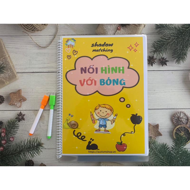 ♥️[Yêu Thích]🍄 Học liệu nối hình bóng Autismshop-duoc-ban-tai-Autismshop.vn-Đồ chơi sách học liệu giáo dục đặc biệt