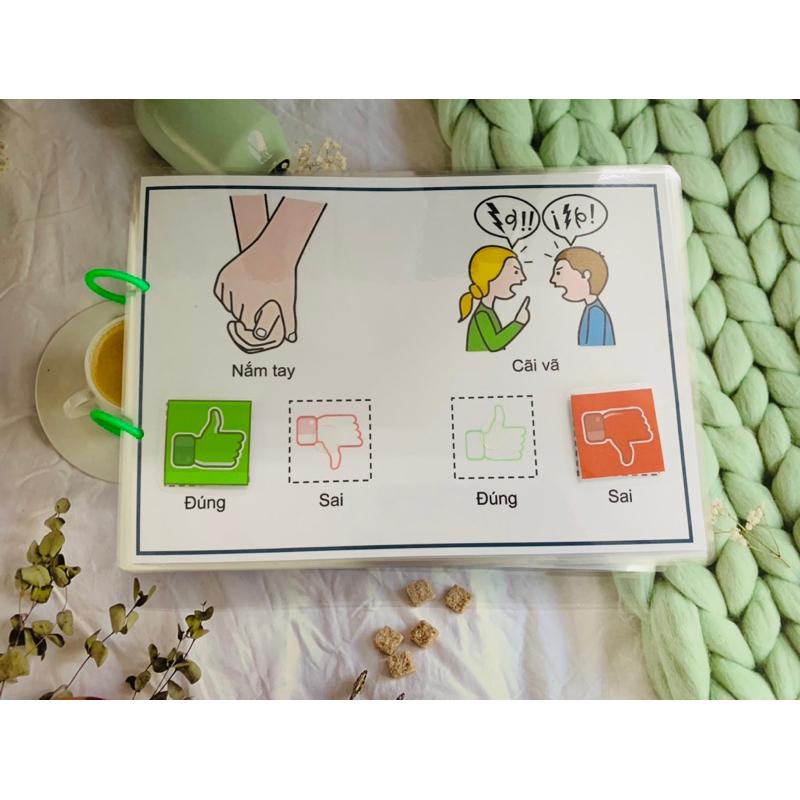 Hành vi đúng sai Autismshop-duoc-ban-tai-Autismshop.vn-Đồ chơi sách học liệu giáo dục đặc biệt