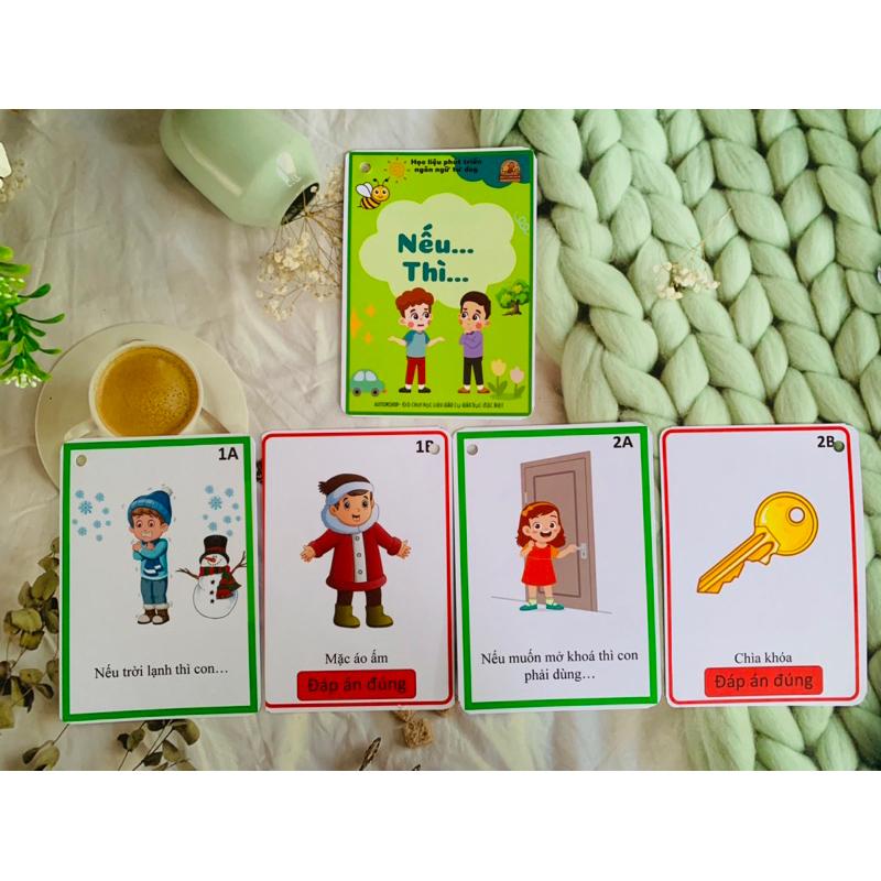 ❤️[Yêu thích]🧰Học liệu câu hỏi nếu thì Autismshop-duoc-ban-tai-Autismshop.vn-Đồ chơi sách học liệu giáo dục đặc biệt