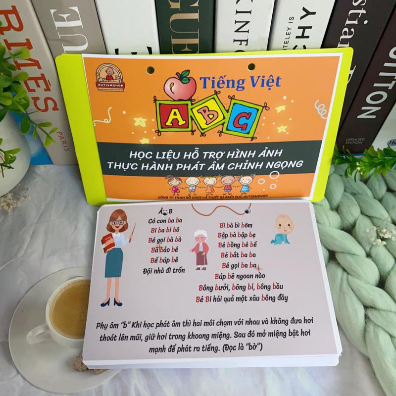 ❤️[Yêu thích]Học liệu hỗ trợ hình ảnh thực hành phát âm chỉnh ngọng Autismshop-duoc-ban-tai-Autismshop.vn-Đồ chơi sách học liệu giáo dục đặc biệt