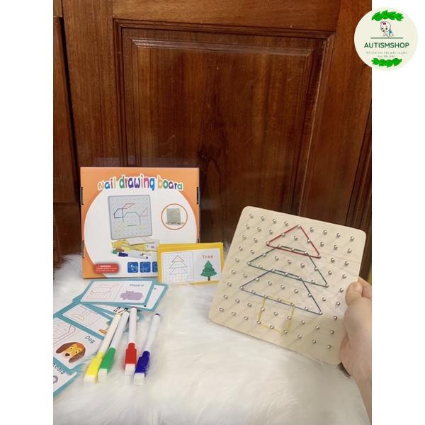 Bộ đinh chun tạo hình vận động tinh montessori Facebook Lân Trịnh-duoc-ban-tai-Autismshop.vn-Đồ chơi sách học liệu giáo dục đặc biệt