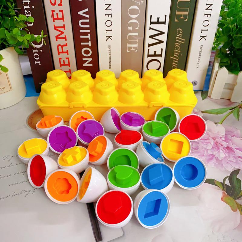 ♥️[Yêu Thích]🍄❤  TRỨNG 🐣MATCHING EGG / SET TRỨNG GHÉP ĐÔI -  Trò chơi matching đầu đời cho bé yêu Autismshop-duoc-ban-tai-Autismshop.vn-Đồ chơi sách học liệu giáo dục đặc biệt