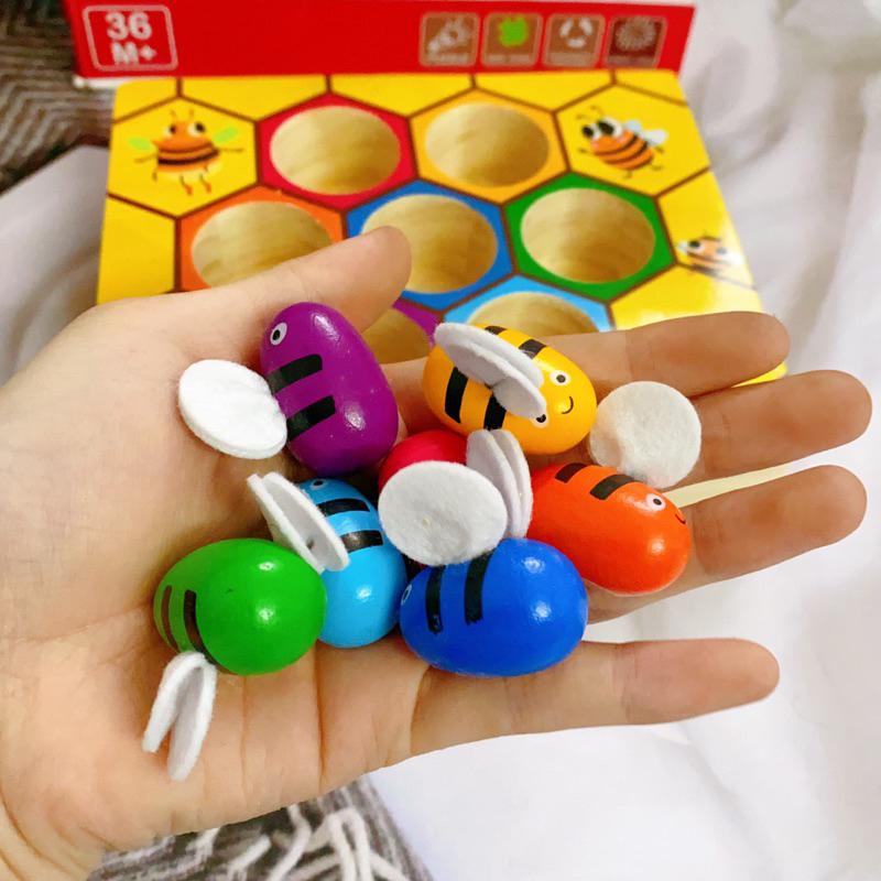 Đồ chơi giáo dục sớm montessori gắp ong Autismshop-duoc-ban-tai-Autismshop.vn-Đồ chơi sách học liệu giáo dục đặc biệt