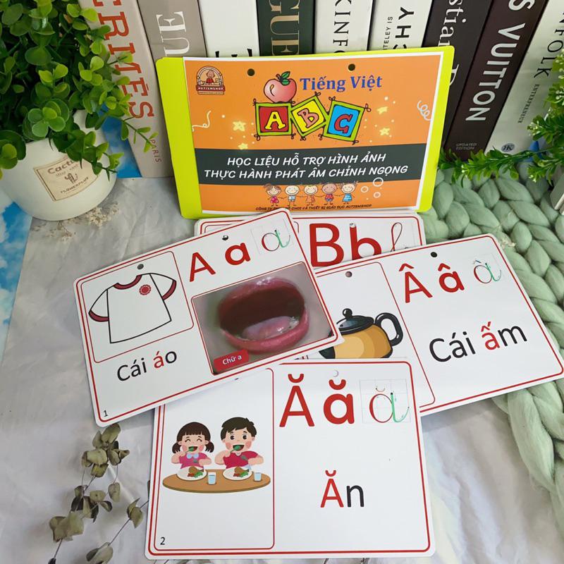 ❤️[Yêu thích]Học liệu hỗ trợ hình ảnh thực hành phát âm chỉnh ngọng Autismshop-duoc-ban-tai-Autismshop.vn-Đồ chơi sách học liệu giáo dục đặc biệt