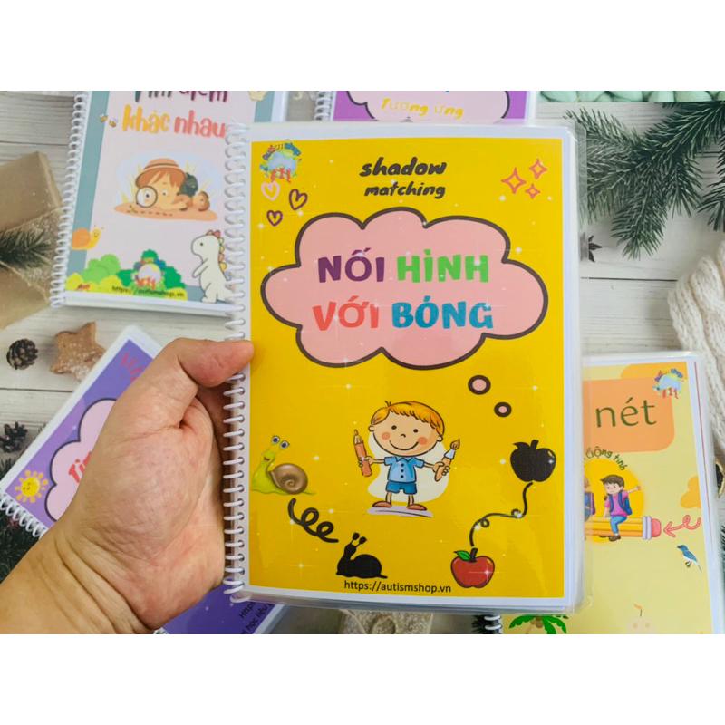 ♥️[Yêu Thích]🍄 Học liệu nối hình bóng Autismshop-duoc-ban-tai-Autismshop.vn-Đồ chơi sách học liệu giáo dục đặc biệt