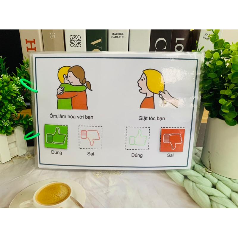 Hành vi đúng sai Autismshop-duoc-ban-tai-Autismshop.vn-Đồ chơi sách học liệu giáo dục đặc biệt