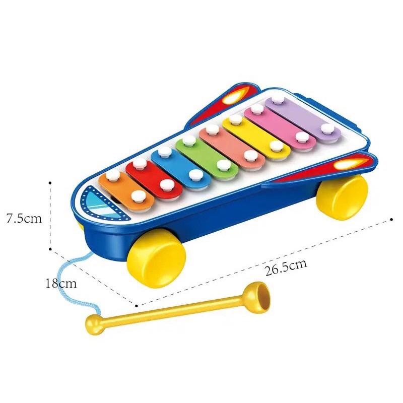 Đồ chơi giáo dục âm  thanh xe kéo đàn Xylophone-duoc-ban-tai-Autismshop.vn-Đồ chơi sách học liệu giáo dục đặc biệt