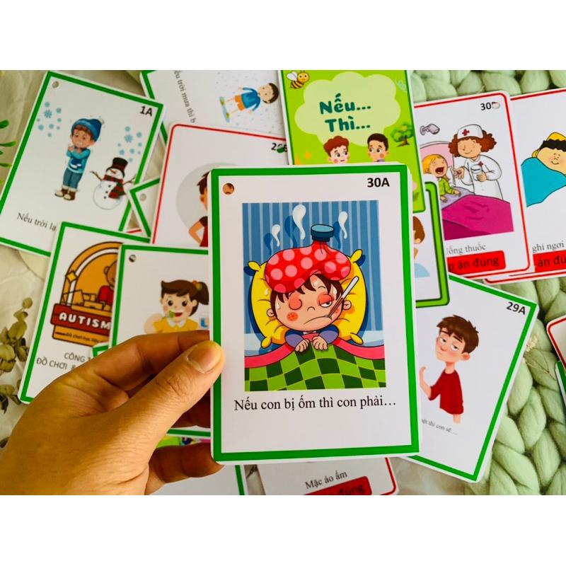 ❤️[Yêu thích]🧰Học liệu câu hỏi nếu thì Autismshop-duoc-ban-tai-Autismshop.vn-Đồ chơi sách học liệu giáo dục đặc biệt
