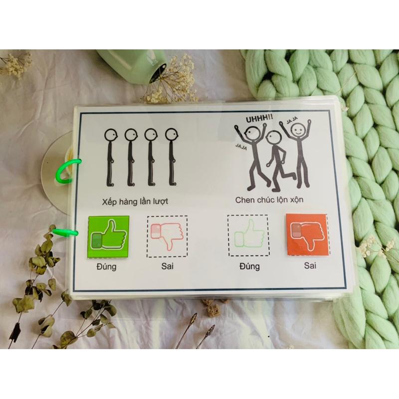 Hành vi đúng sai Autismshop-duoc-ban-tai-Autismshop.vn-Đồ chơi sách học liệu giáo dục đặc biệt