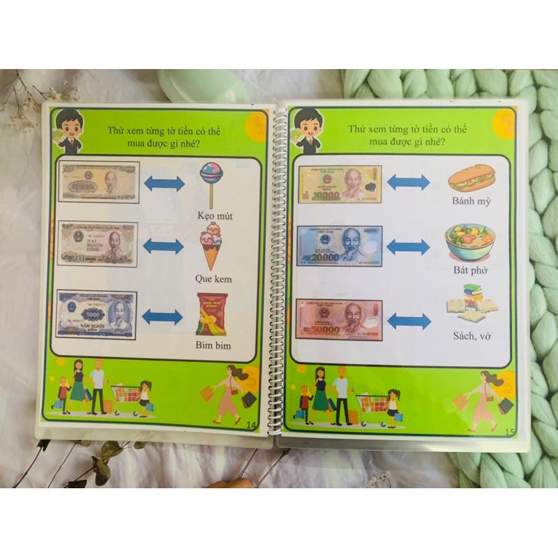 🥰[Yêu thích]Hot Học liệu bé làm quen với Tiền Autismshop-duoc-ban-tai-Autismshop.vn-Đồ chơi sách học liệu giáo dục đặc biệt