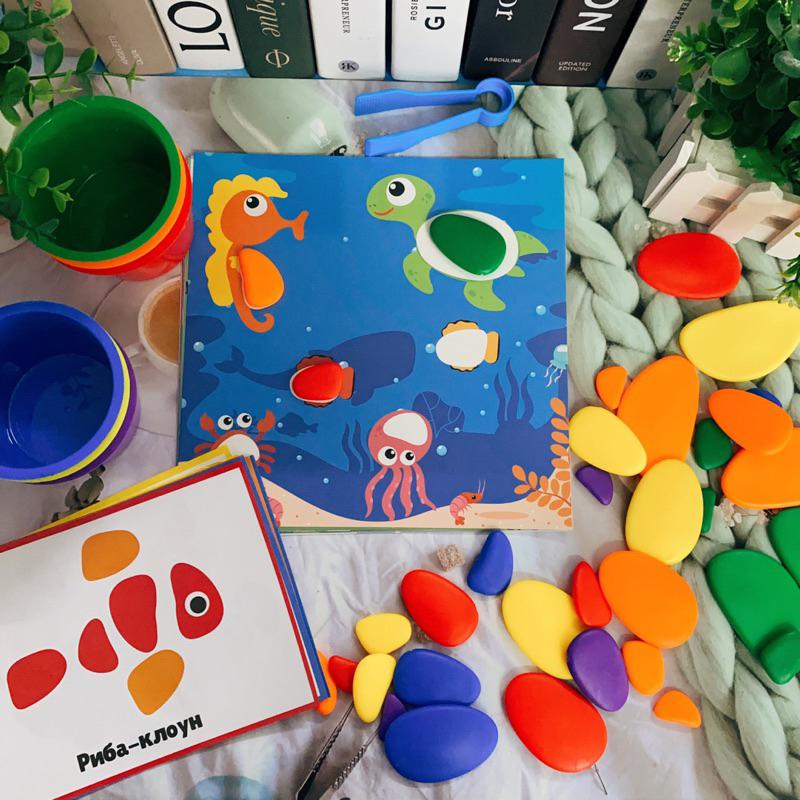 [Autismshop]Đồ chơi tương tác tư duy gắp sỏi cầu vòng-duoc-ban-tai-Autismshop.vn-Đồ chơi sách học liệu giáo dục đặc biệt