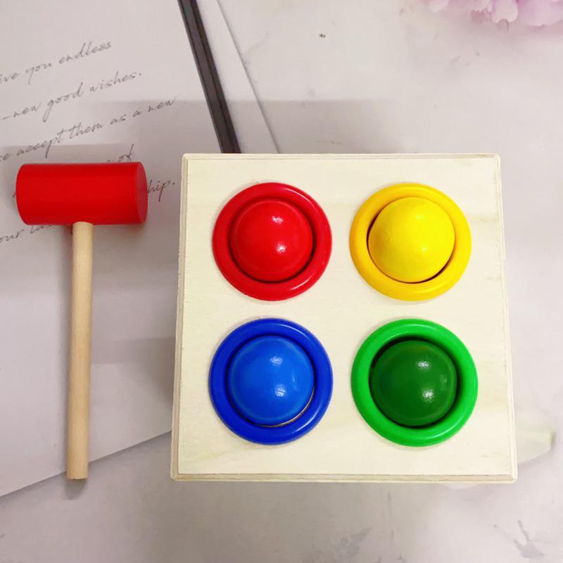 Đồ Chơi Hộp Đập 4 Bóng Tròn Bằng Búa Gỗ Vui Nhộn Cho Bé Autismshop-duoc-ban-tai-Autismshop.vn-Đồ chơi sách học liệu giáo dục đặc biệt