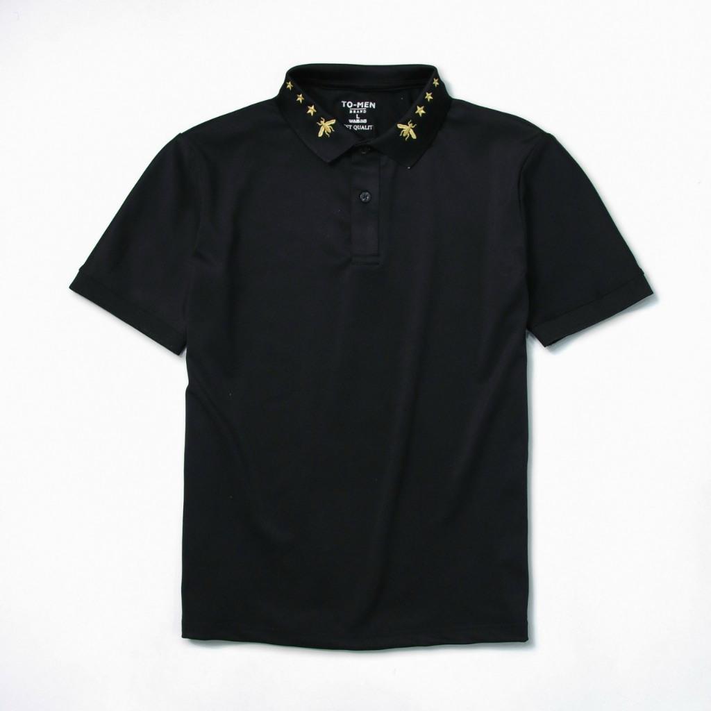 Mã áo thun trụ polo cao cấp cổ thêu ong Đen - Trắng-duoc-ban-tai-BB-STore 2023