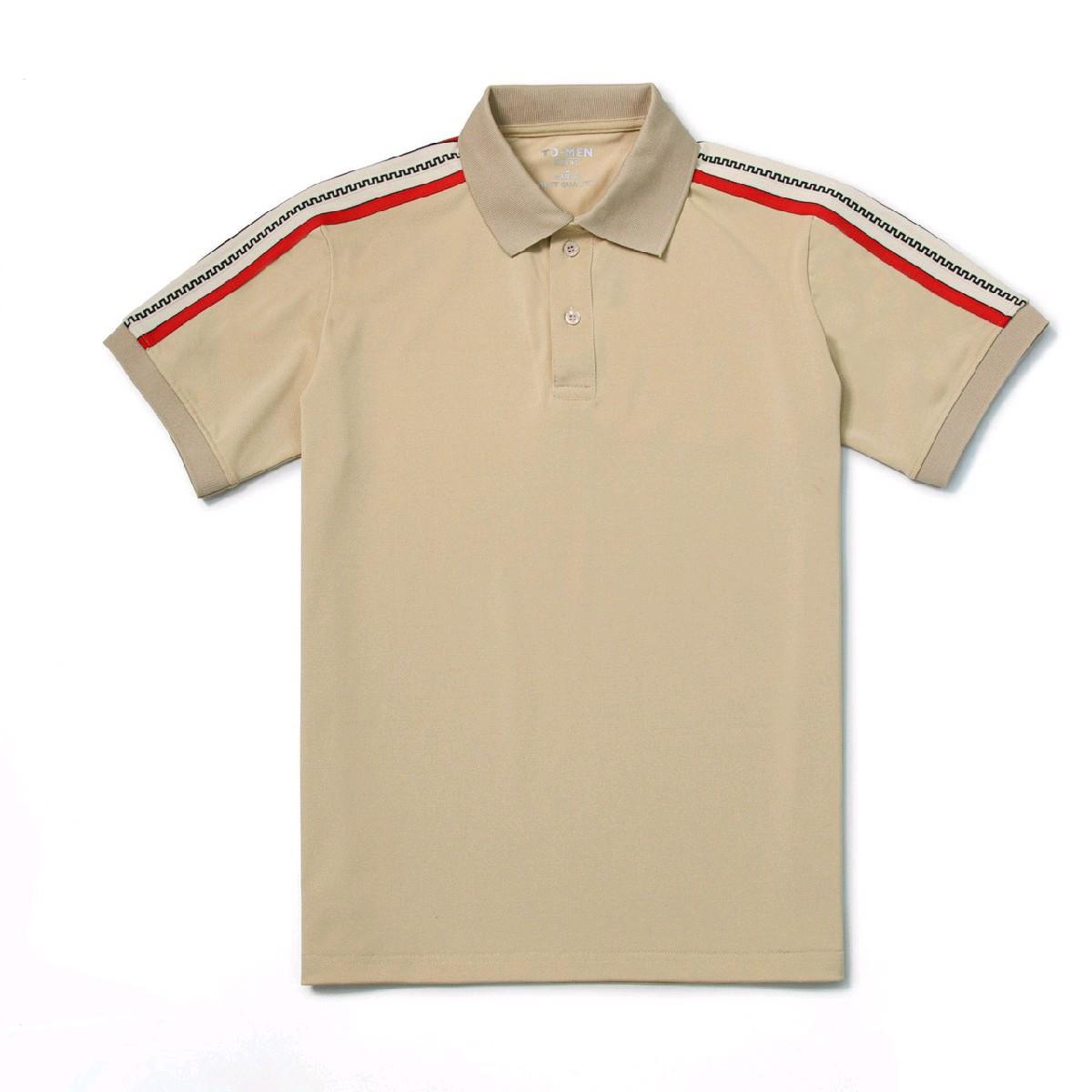 Mã Polo Cao Cấp Phối Viền Vai , Áo Có 3 Màu Be- Đen- Trắng Nam Menswear Shirt Có Cổ thông thường thanh lịch Ngắn Tay-duoc-ban-tai-BB-STore 2023