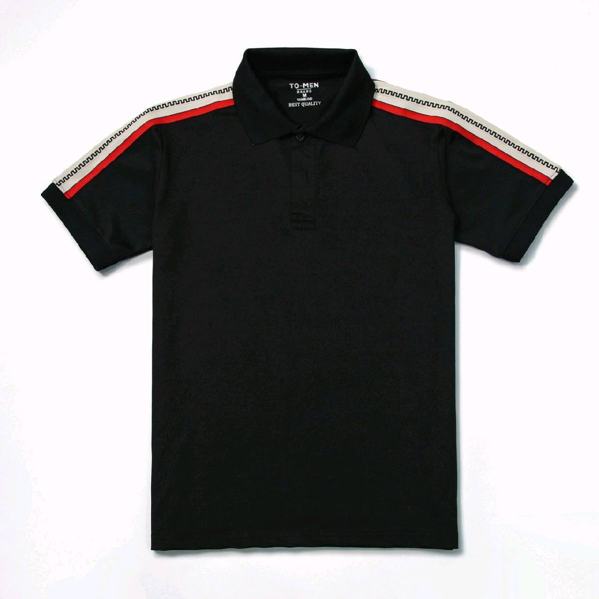 Mã Polo Cao Cấp Phối Viền Vai , Áo Có 3 Màu Be- Đen- Trắng Nam Menswear Shirt Có Cổ thông thường thanh lịch Ngắn Tay-duoc-ban-tai-BB-STore 2023
