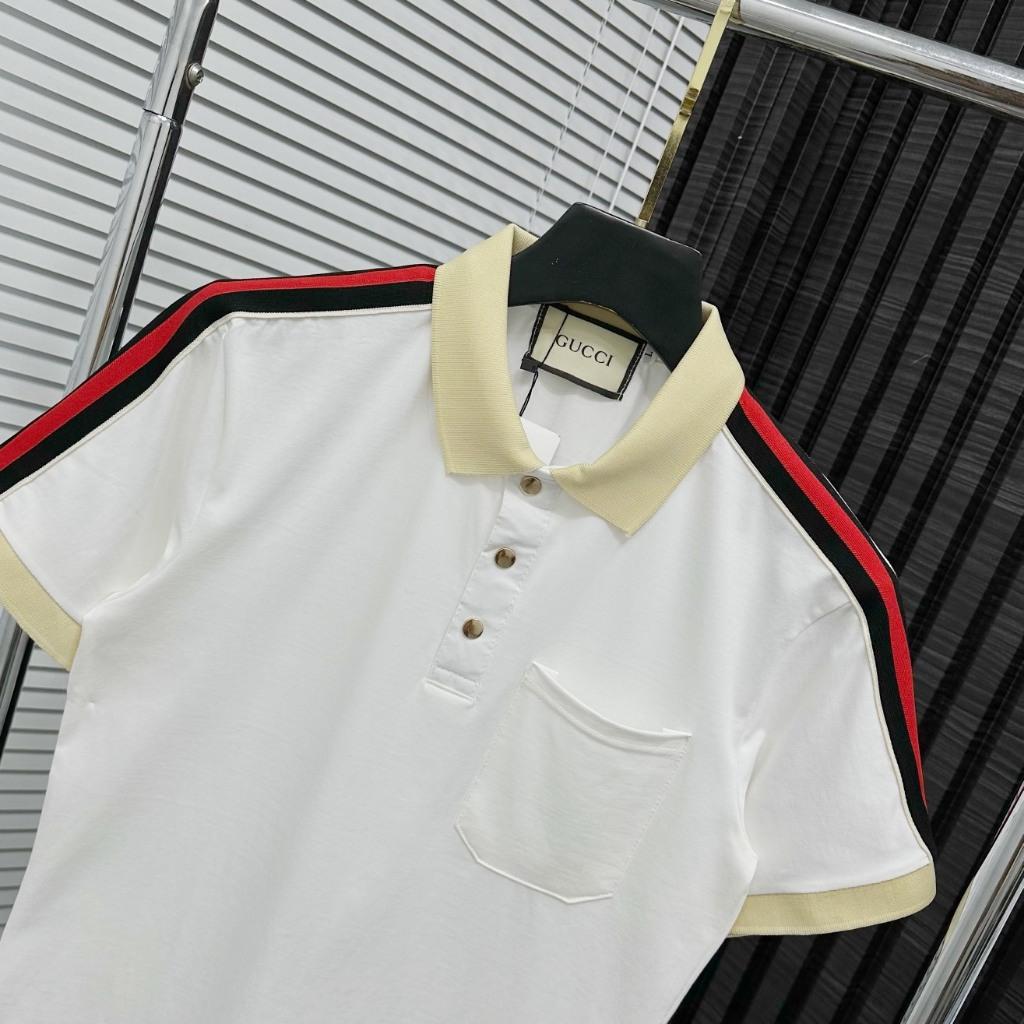 Áo thun trụ polo cao cấp phối viền cúc bấm kim loại Đen - Trắng-duoc-ban-tai-BB-STore 2023