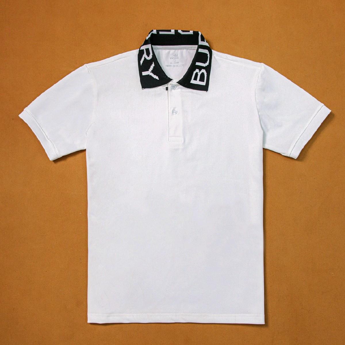 Mã Polo Nam Cổ Bẻ Dệt Chữ B.RCotton Gai Trơn, Áo Có 2 Màu Đen Trắng, Kiểu Dáng Đơn Giản Basic. Menswear Shirt Có Cổ áo  thun Ngắn Tay-duoc-ban-tai-BB-STore 2023