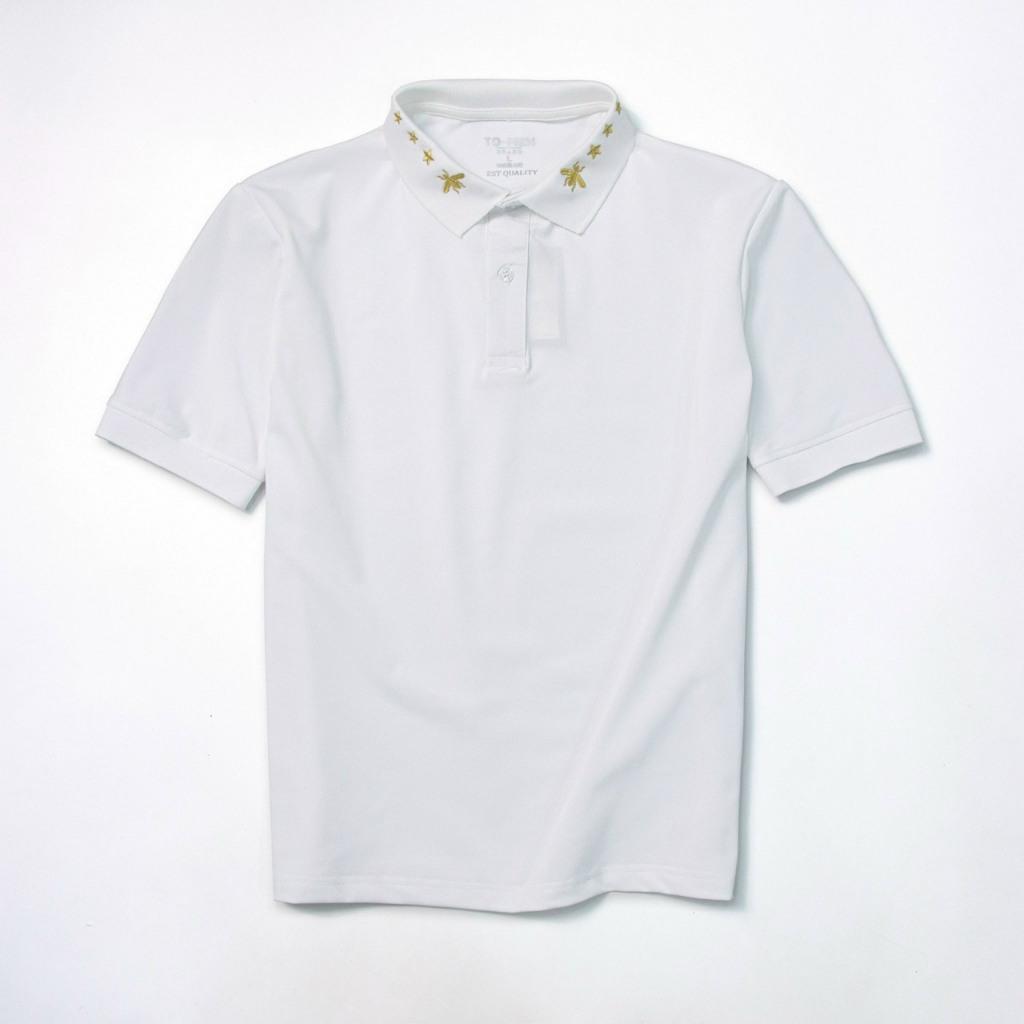 Mã áo thun trụ polo cao cấp cổ thêu ong Đen - Trắng-duoc-ban-tai-BB-STore 2023