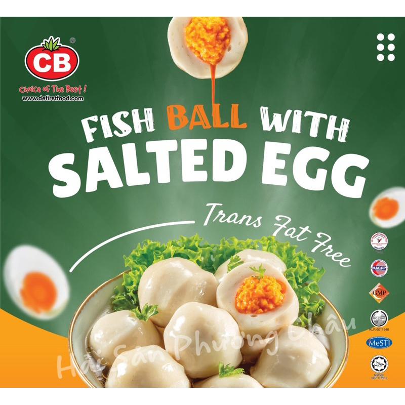 Cá viên kim sa trứng muối CB Malaysia 300g - Fish Ball With Salted Egg-duoc-ban-tai-Hải Sản Phương Châu