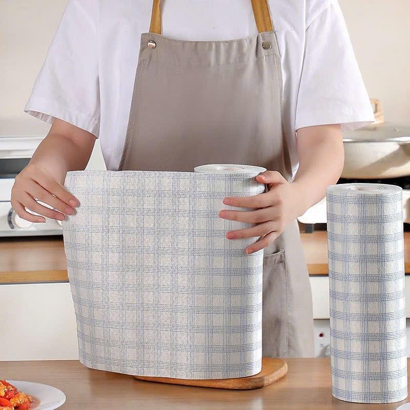 Cuộn Khăn Giấy Lau Bếp kẻ, giấy lau Đa Năng, Có Thể Tái Sử Dụng Nhiều Lần, Khăn Giấy Chuyên Dụng Nhà Bếp-duoc-ban-tai-Quỳnh vy