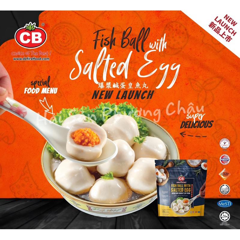 Cá viên kim sa trứng muối CB Malaysia 300g - Fish Ball With Salted Egg-duoc-ban-tai-Hải Sản Phương Châu