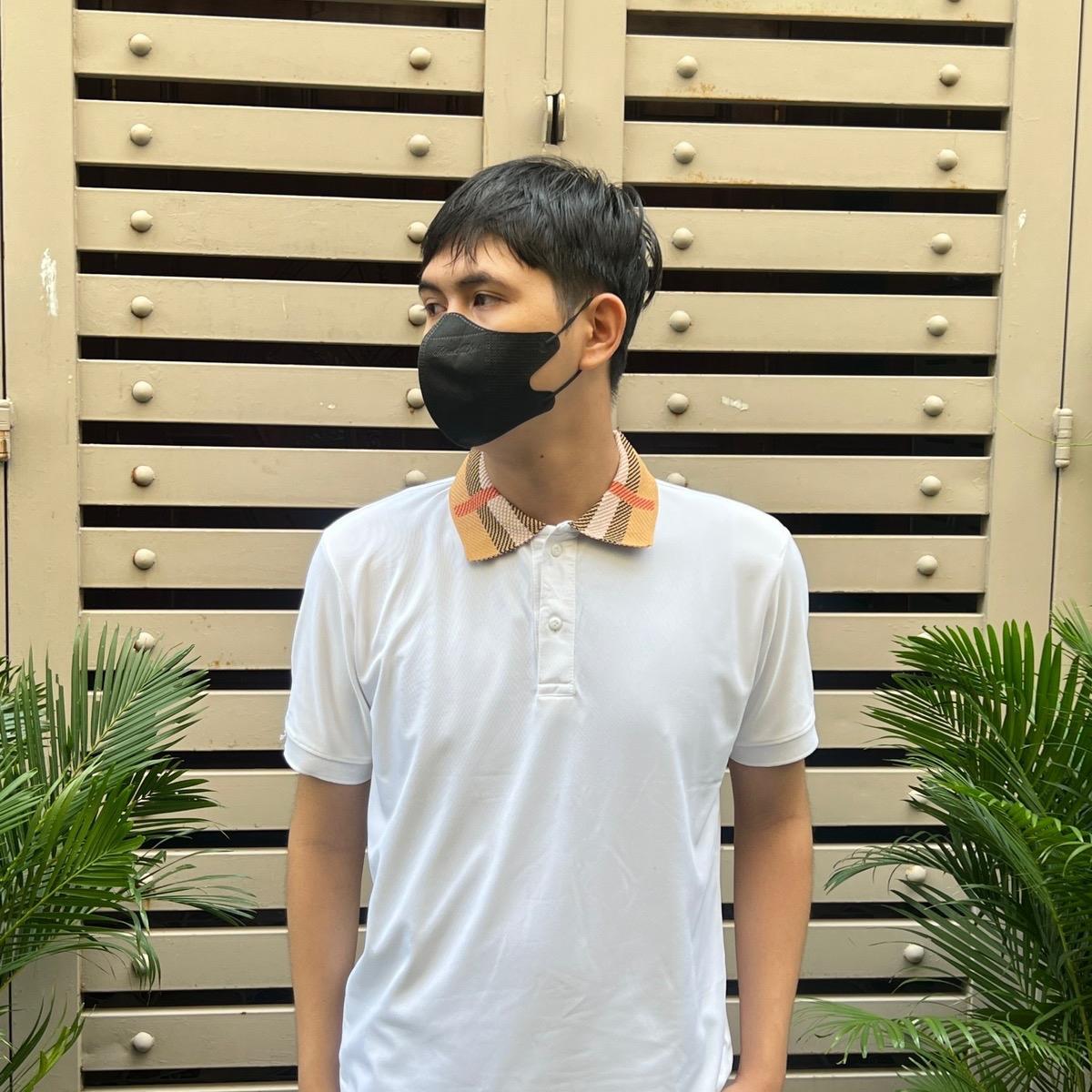 Áo Polo Nam Cao Cấp Bo Cổ Dệt Gai Hoạ Tiết B.R - Chất Cotton Gai Dệt Kim Sợi Nhỏ - Đen/Trắng - Size M/L/XL/XXL Menswear Ngắn Tay-duoc-ban-tai-BB-STore 2023
