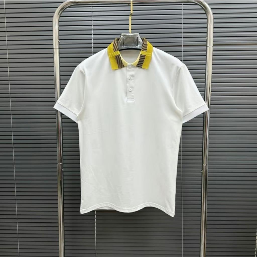 MÃ ÁO THUN TRỤ CAO CẤP BO CỔ DỆT KẺ VÀNG, ÁO CÓ 2 MÀU ĐEN- TRẮNG, CHẤT COTTON CO DANCX-duoc-ban-tai-BB-STore 2023
