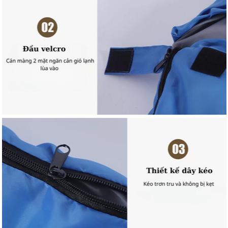 Túi ngủ văn phòng giữ ấm cơ thể, túi ngủ đem đi du lịch, cắm trại -HÀNG LOẠI 1-duoc-ban-tai-Quỳnh vy