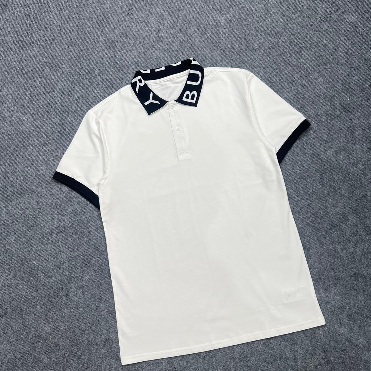 Mã Áo Thun Trụ Nam Cao Cấp Bo Cổ Dệt Chữ B.R , Áo Có 2 Màu Đen Trắng, Chất Cotton Co Dãn. Menswear Polo Có Cổ áo  thun Shirt-duoc-ban-tai-BB-STore 2023