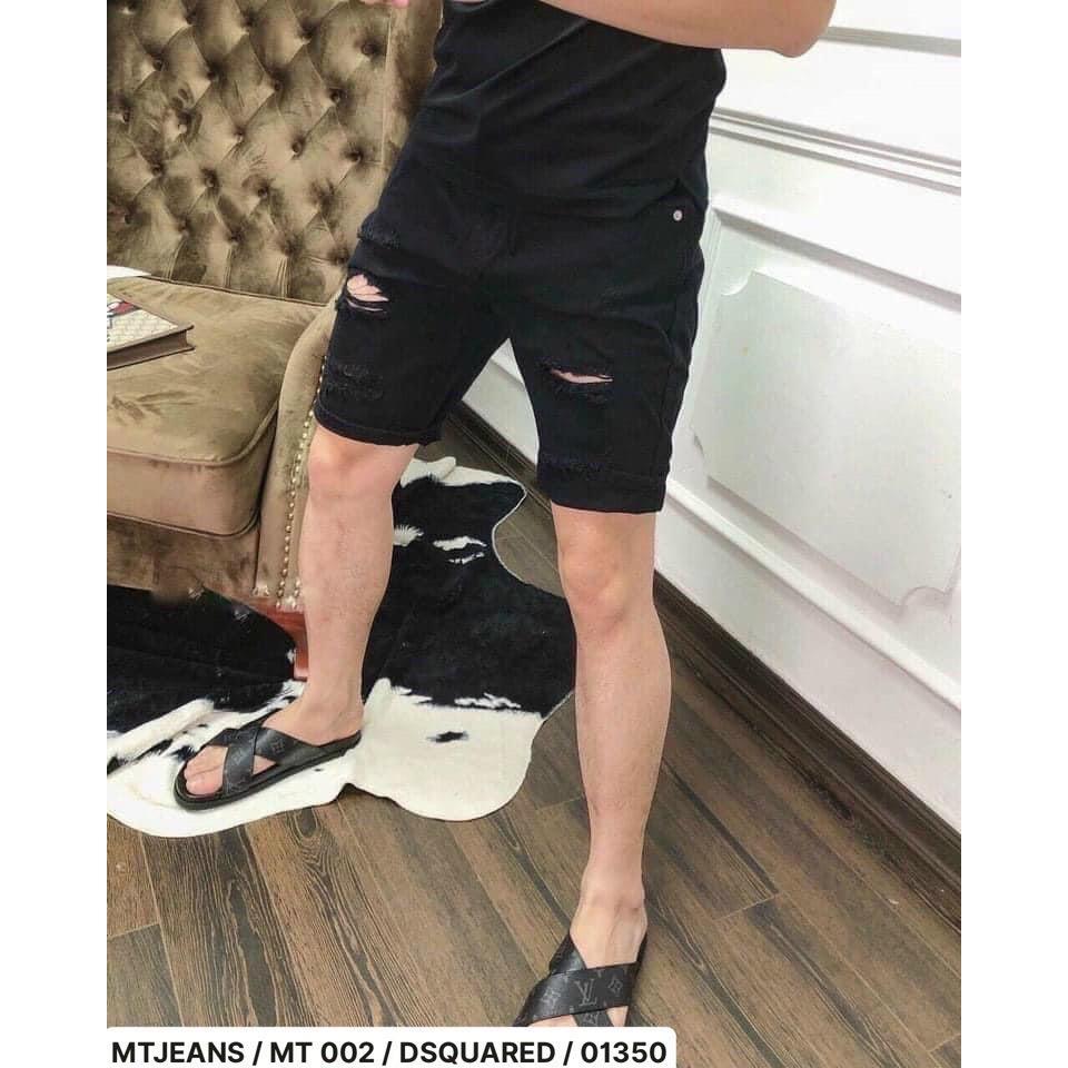 Mã quần short jean rách trắng- đen-duoc-ban-tai-BB-STore 2023